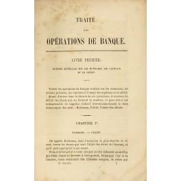 Traite theorique et pratique des operations de banque