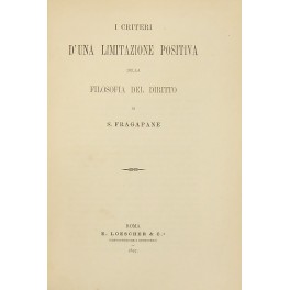 Obbietto e limiti della filosofia del diritto. 