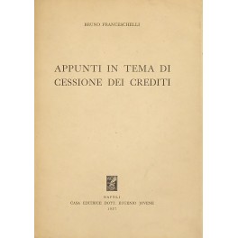 Appunti in tema di cessione dei crediti