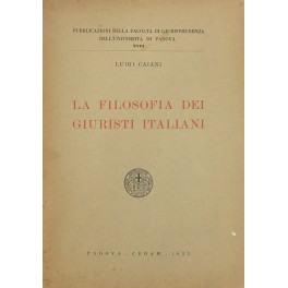 La filosofia dei giuristi italiani