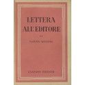 Lettera all'editore