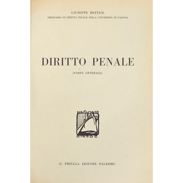 Diritto Penale. Parte generale