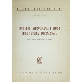 Equilibrio internazionale e teoria delle relazioni internazionali.