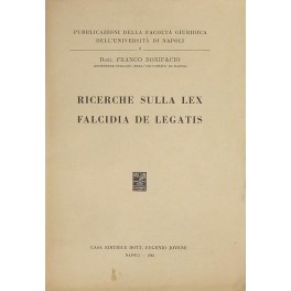 Ricerche sulla lex falcidia de legatis