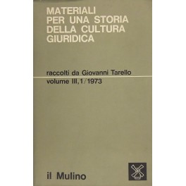 Materiali per una storia della cultura giuridica