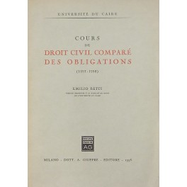 Cours de droit civil comparé des obligations (1957-1958)