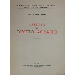 Lezioni di diritto agrario