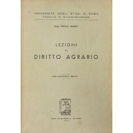 Lezioni di diritto agrario