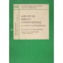 Appunti di diritto costituzionale. La Corte Costit