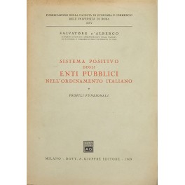 Sistema positivo degli enti pubblici nell'ordinamento italiano