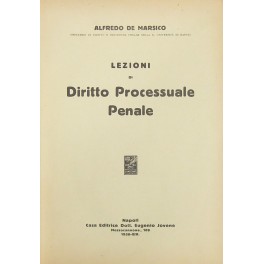 Lezioni di diritto processuale penale