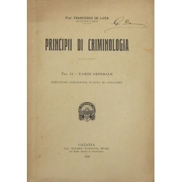 Principii di criminologia