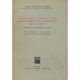 Lineamenti generali dell'ordinamento costituzionale sovietico