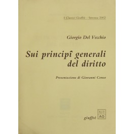 Sui principi generali del diritto. 