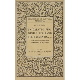 Un galateo femminile italiano del Trecento