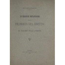 Le esigenze metafisiche della filosofia del diritto