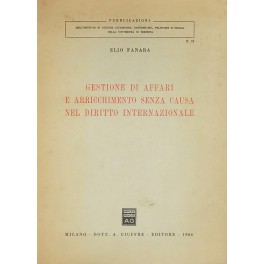 Gestione di affari e arricchimento senza causa nel diritto internazionale