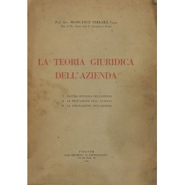 La teoria giuridica dell'azienda. 