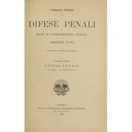 Difese penali. Studi di giurisprudenza penale. Arringhe civili.