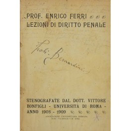 Lezioni di diritto penale.