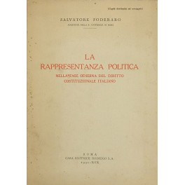 La rappresentanza politica nella fase odierna del diritto costituzionale italiano