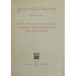 Principi costituzionali e libera manifestazione del pensiero