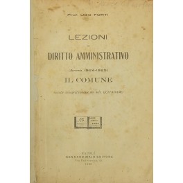 Lezioni di diritto amministrativo. (Anno 1924-1925)