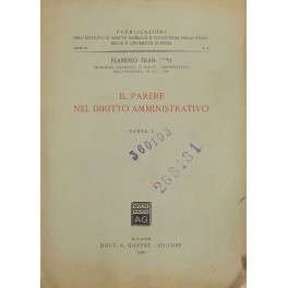 Il parere nel diritto amministrativo