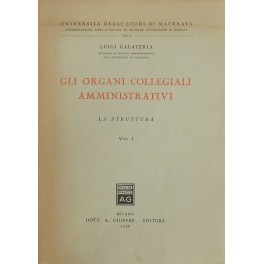 Gli organi collegiali amministrativi