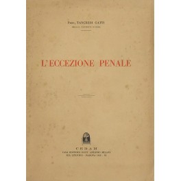 L'eccezione penale