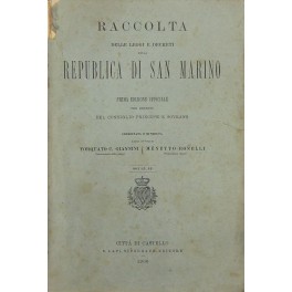 Raccolta delle Leggi e Decreti della Repubblica di S. Marino