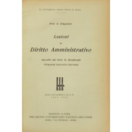 Lezioni di diritto amministrativo 