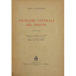 Problemi generali del diritto. 