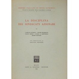 La disciplina dei sindacati azionari. 