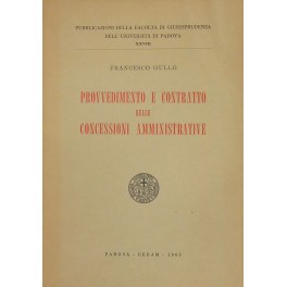 Provvedimento e contratto nelle concessioni amministrative