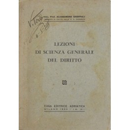 Lezioni di scienza generale del diritto