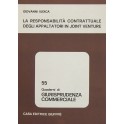 La responsabilità contrattuale degli appaltatori i