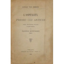 L'ospitalità presso gli antichi. 