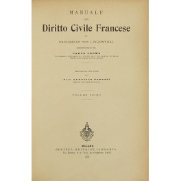 Manuale del diritto civile francese