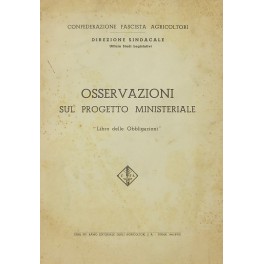 Osservazioni sul progetto ministeriale Libro delle obbligazioni