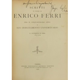 Scritti in onore di Enrico Ferri