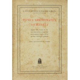 Tecnica amministrativa societaria.