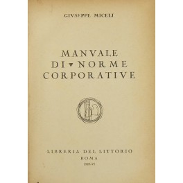 Manuale di norme corporative