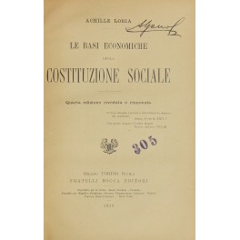 Le basi economiche della costituzione sociale