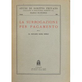 La surrogazione per pagamento