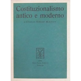 Costituzionalismo antico e moderno.