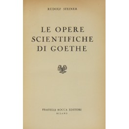 Le opere scientifiche di Goethe