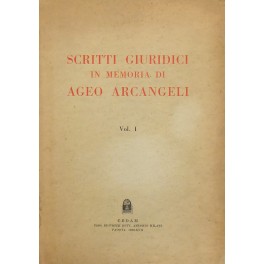 Scritti giuridici in memoria di Ageo Arcangeli