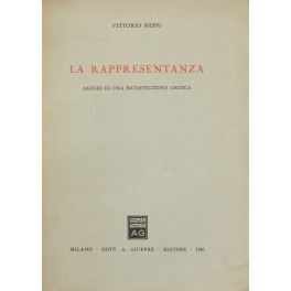 La rappresentanza. Saggio di una ricostruzione critica