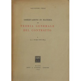 Osservazioni in materia di teoria generale del contratto